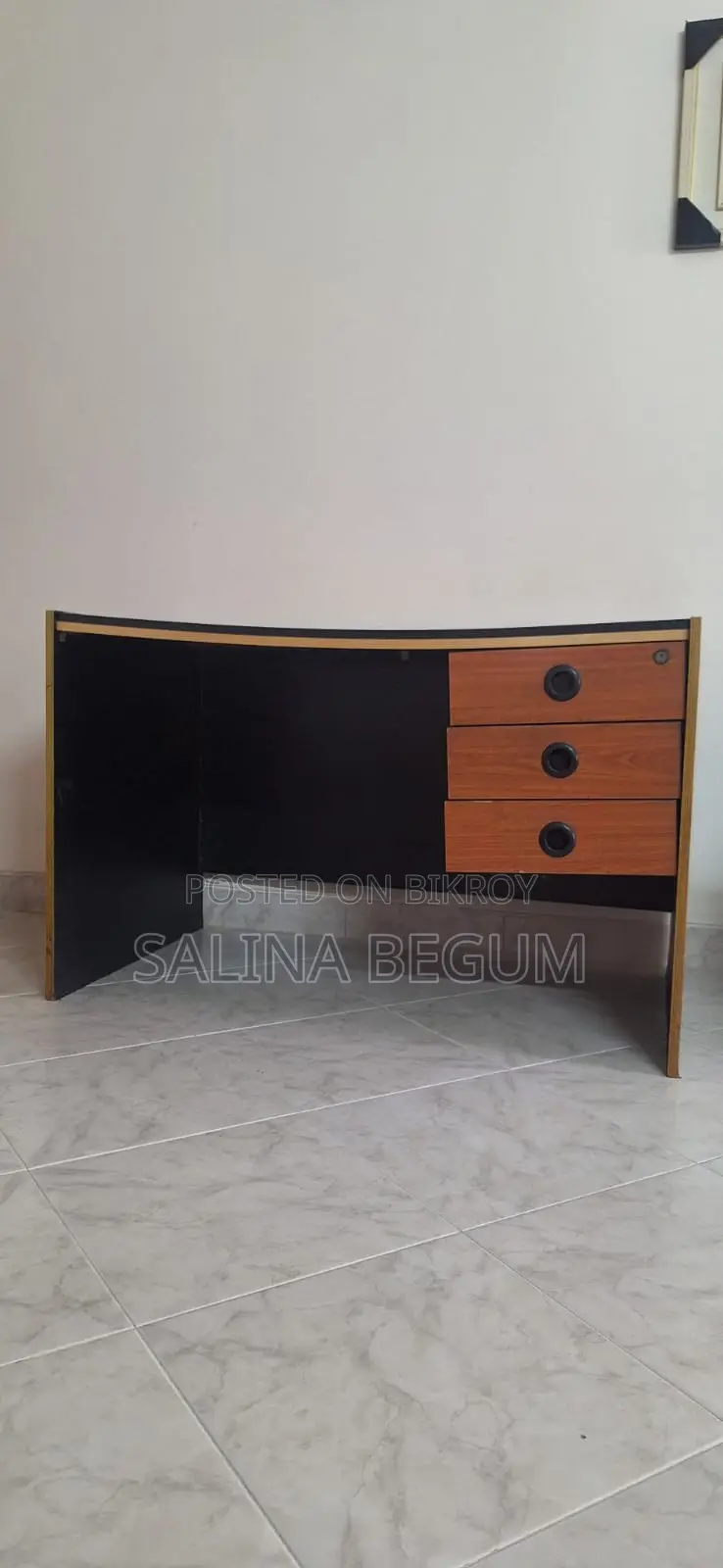 Otobi Table of Length-4 Ft Width- 2 4 Inches with 3 Drawers
