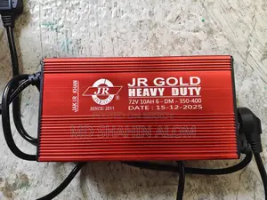 Jr Gold Heavy Duty 72v 10a Battery Charger 6-dm-350-400 Compatible