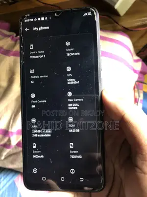 Tecno Pop 7 2+2-4GB 64GB (Used)