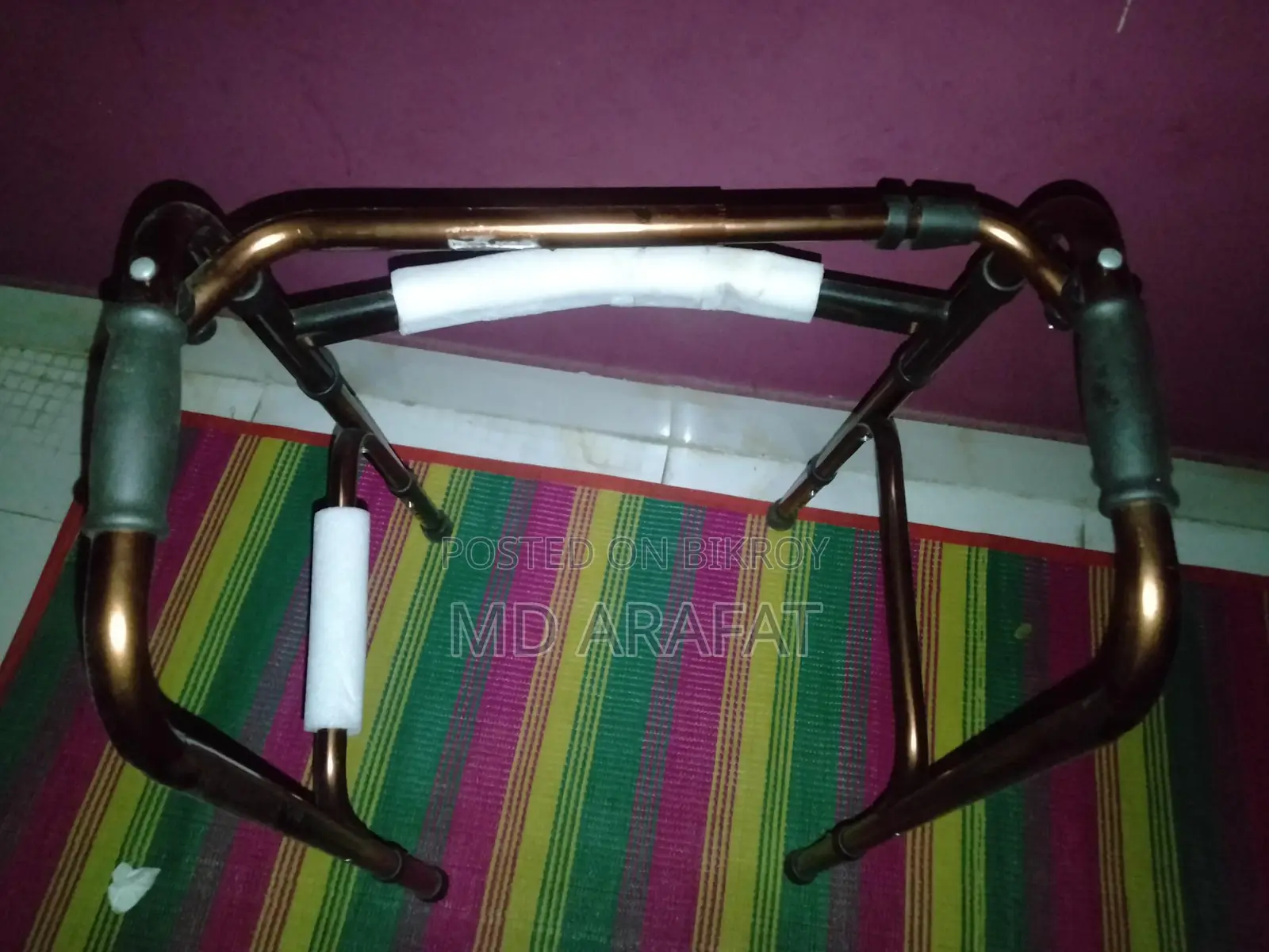 Light Weight Height Adjustable Foldable Walker For Old Age People