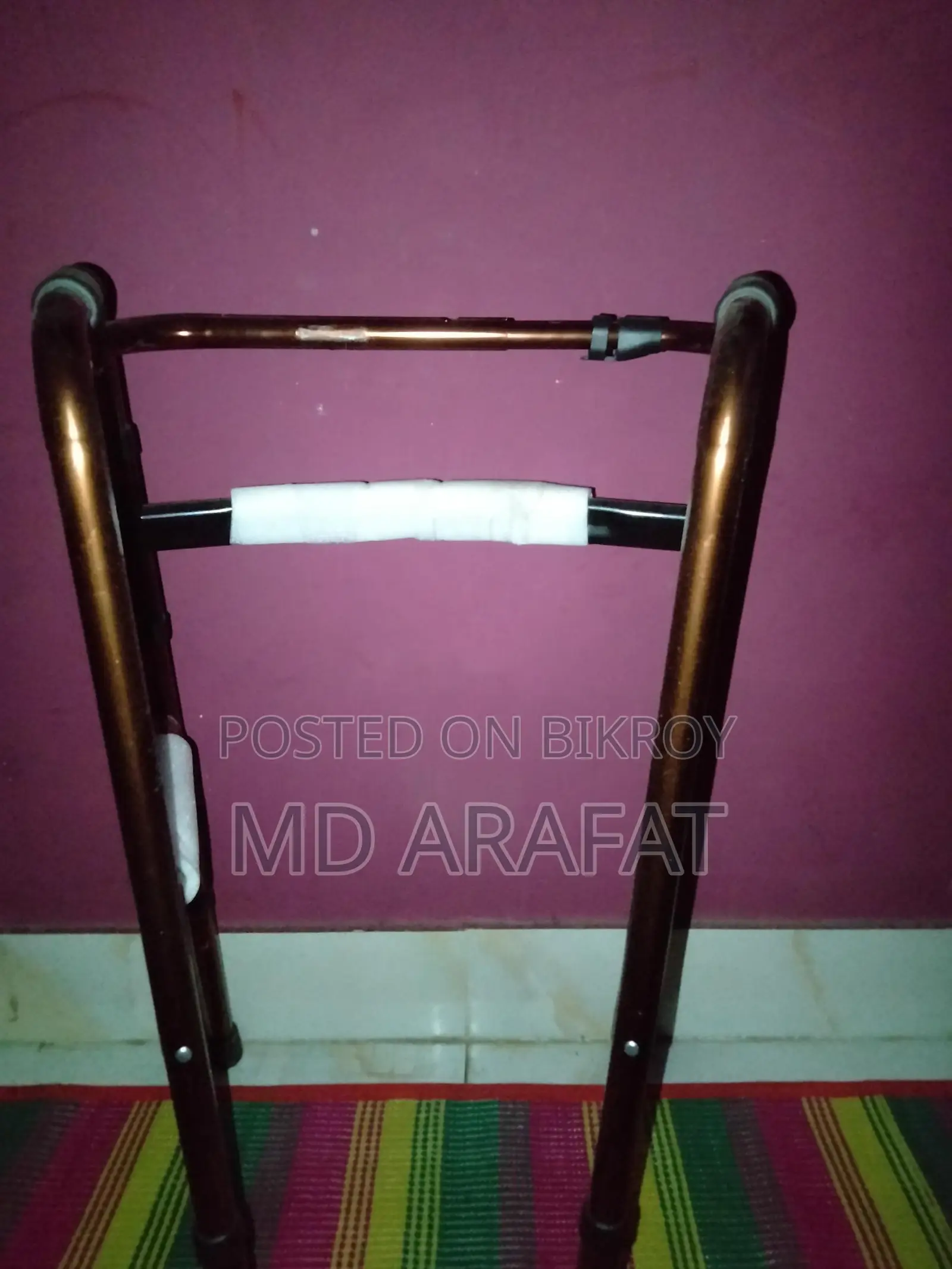 Light Weight Height Adjustable Foldable Walker For Old Age People