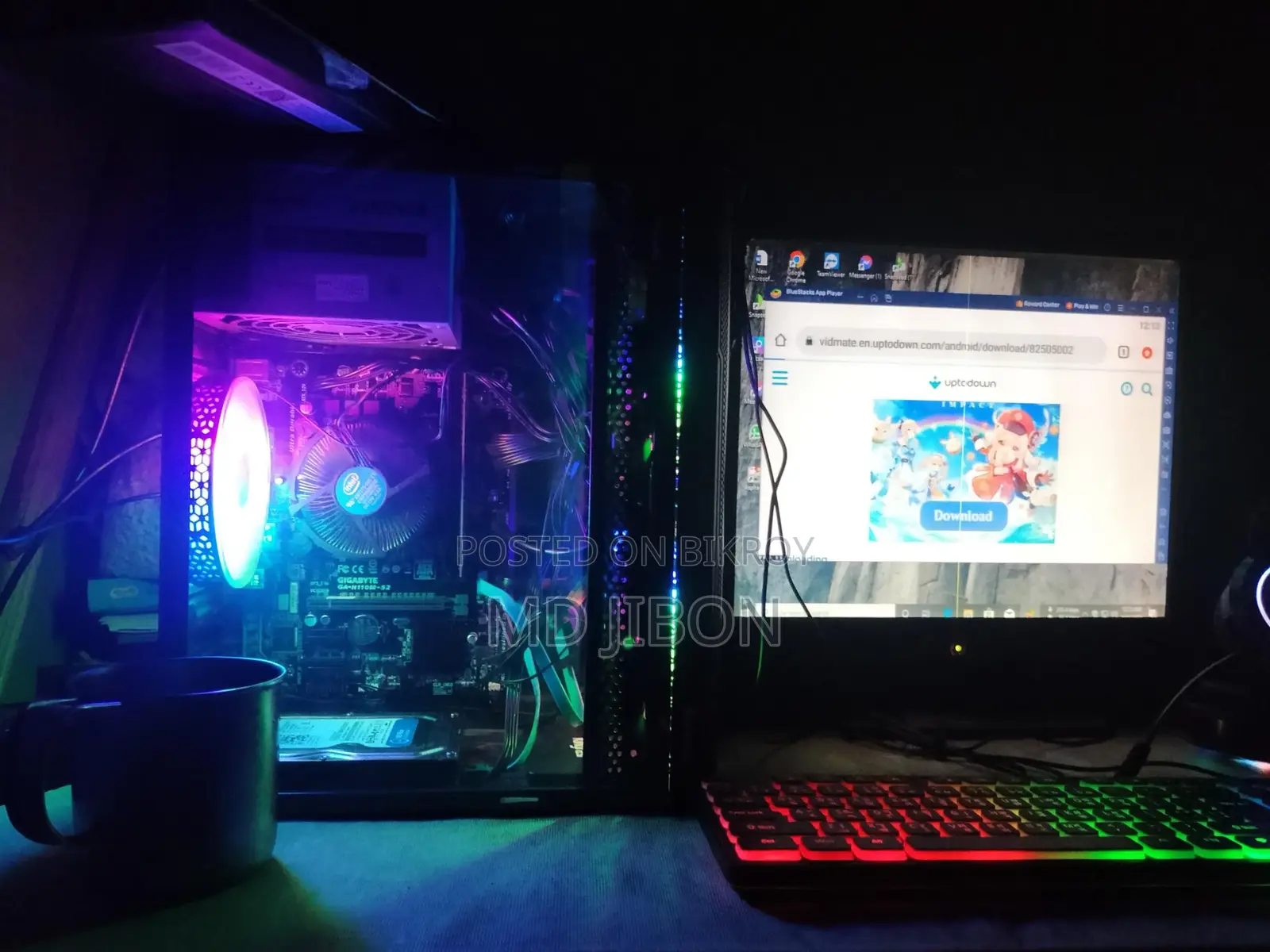 Gaming PC Combo Sell (CPU + Monitor + RAM) 🔥 💻 Configuration