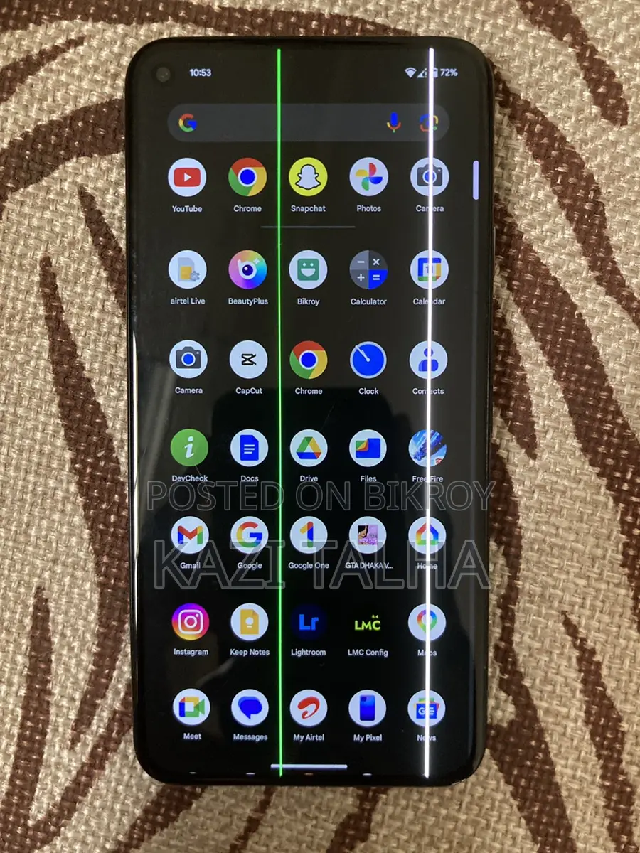Google Pixel 5 sudu 2 ta green line (Used)
