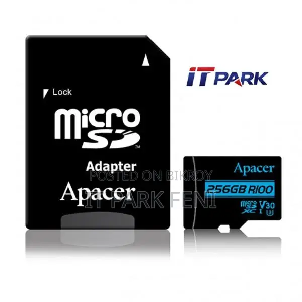 Apacer 256GB MicroSDXC UHS-I U3 V30 R100 A1 Class-10 Memory Card