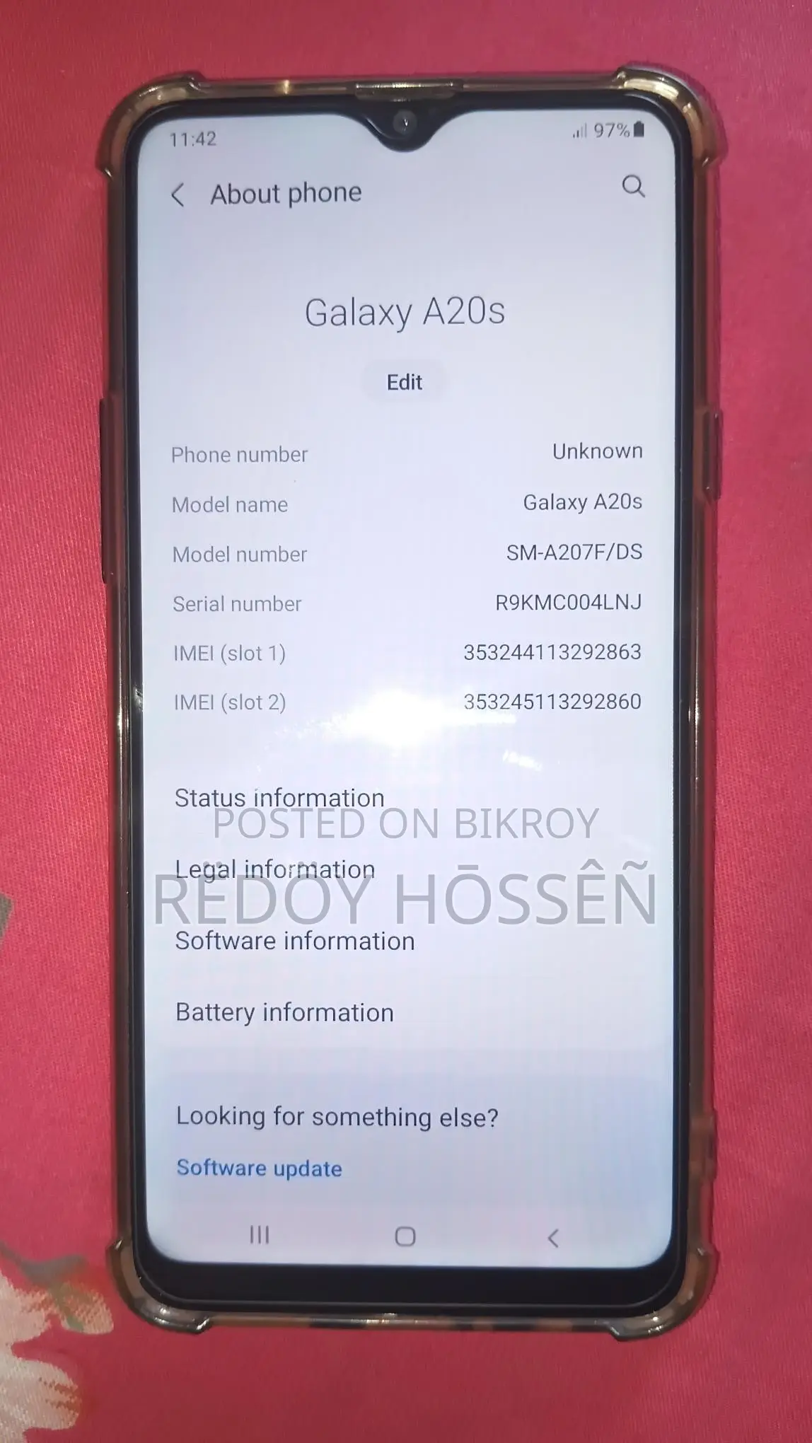 Samsung Galaxy A20s (Used)