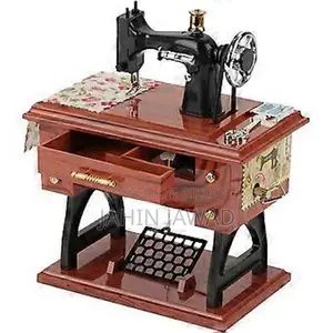 Vintage Sewing Machine Music Box