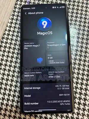 Honor Magic 7 lite (Used)