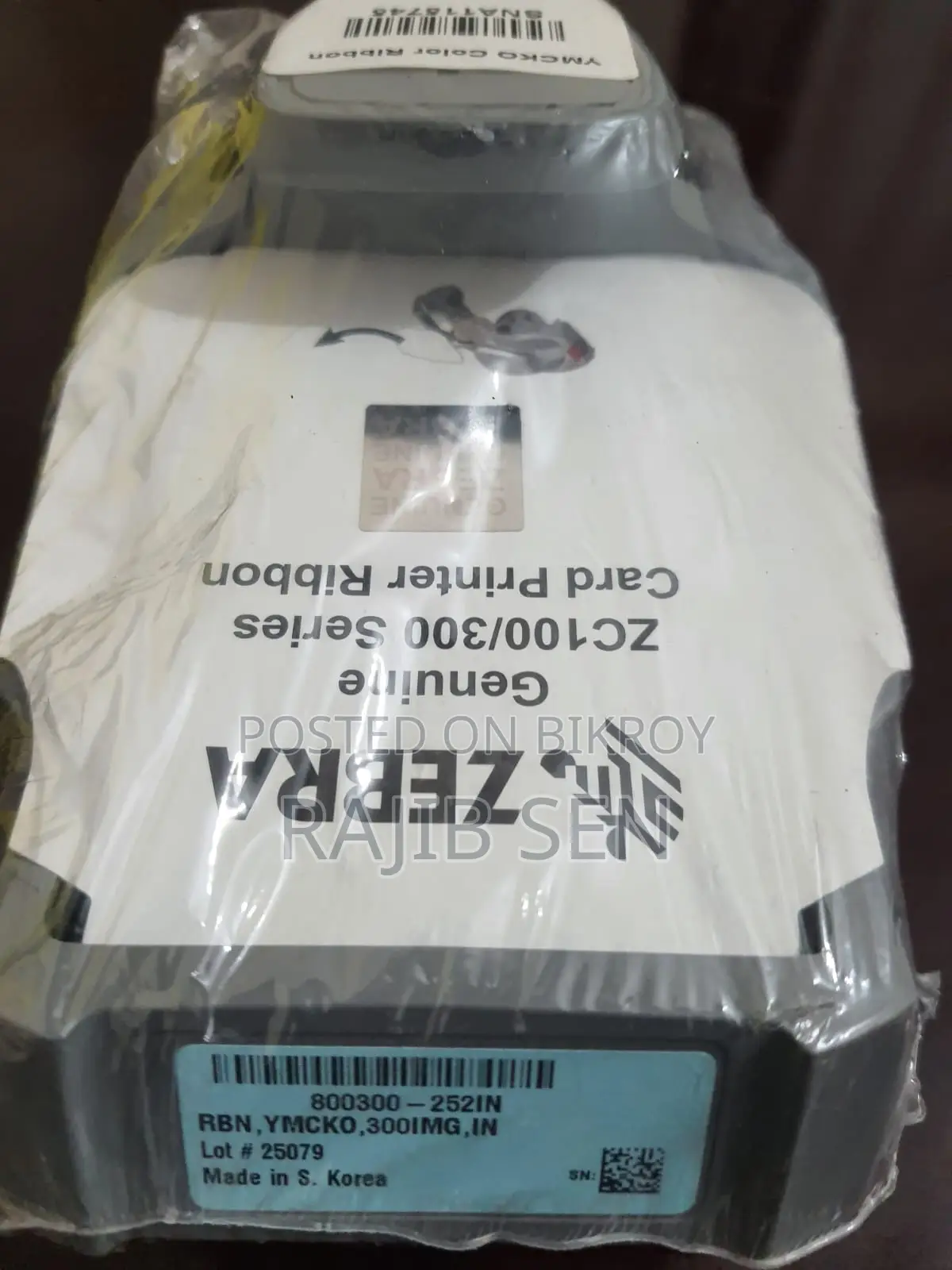 Zebra ZC300 ID Card Ribbon (Original, 2 Pcs New)