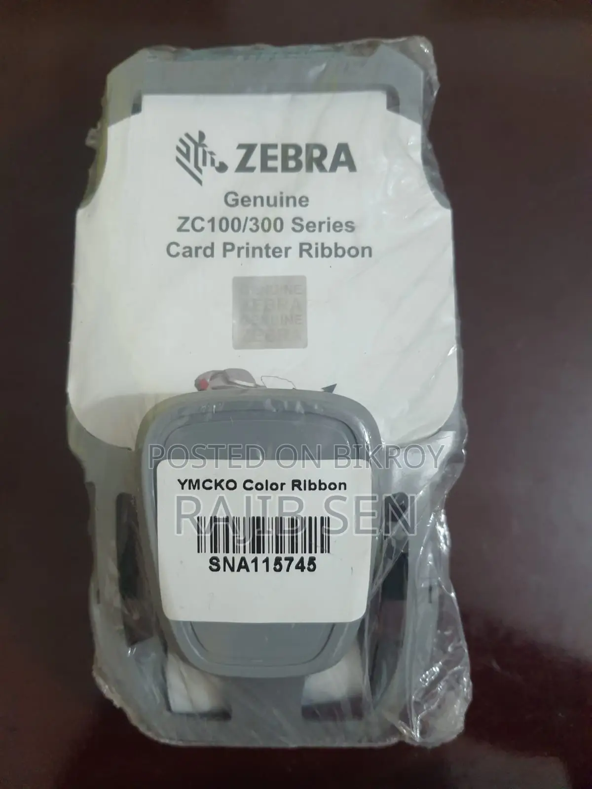 Zebra ZC300 ID Card Ribbon (Original, 2 Pcs New)
