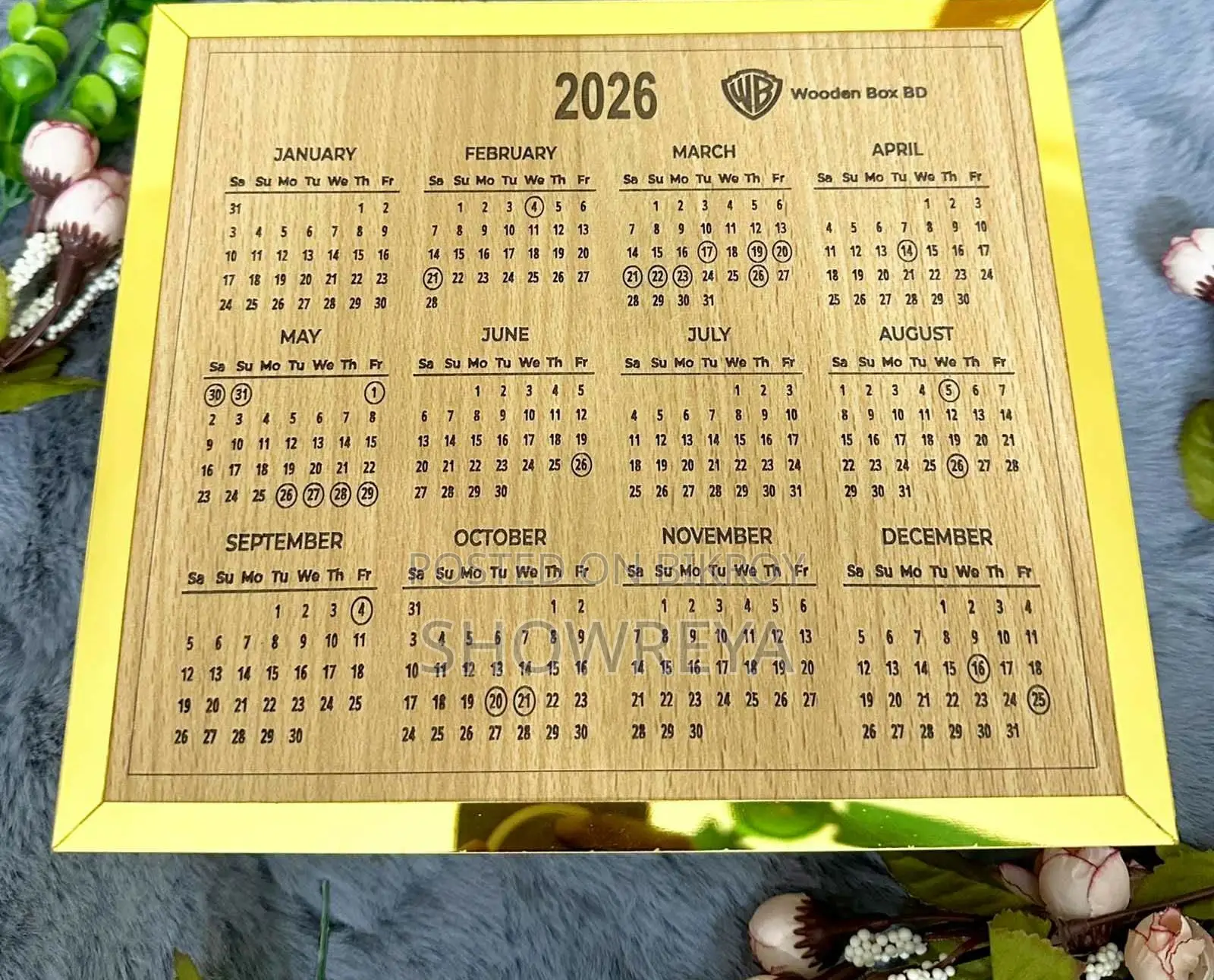 Wooden Savings Box