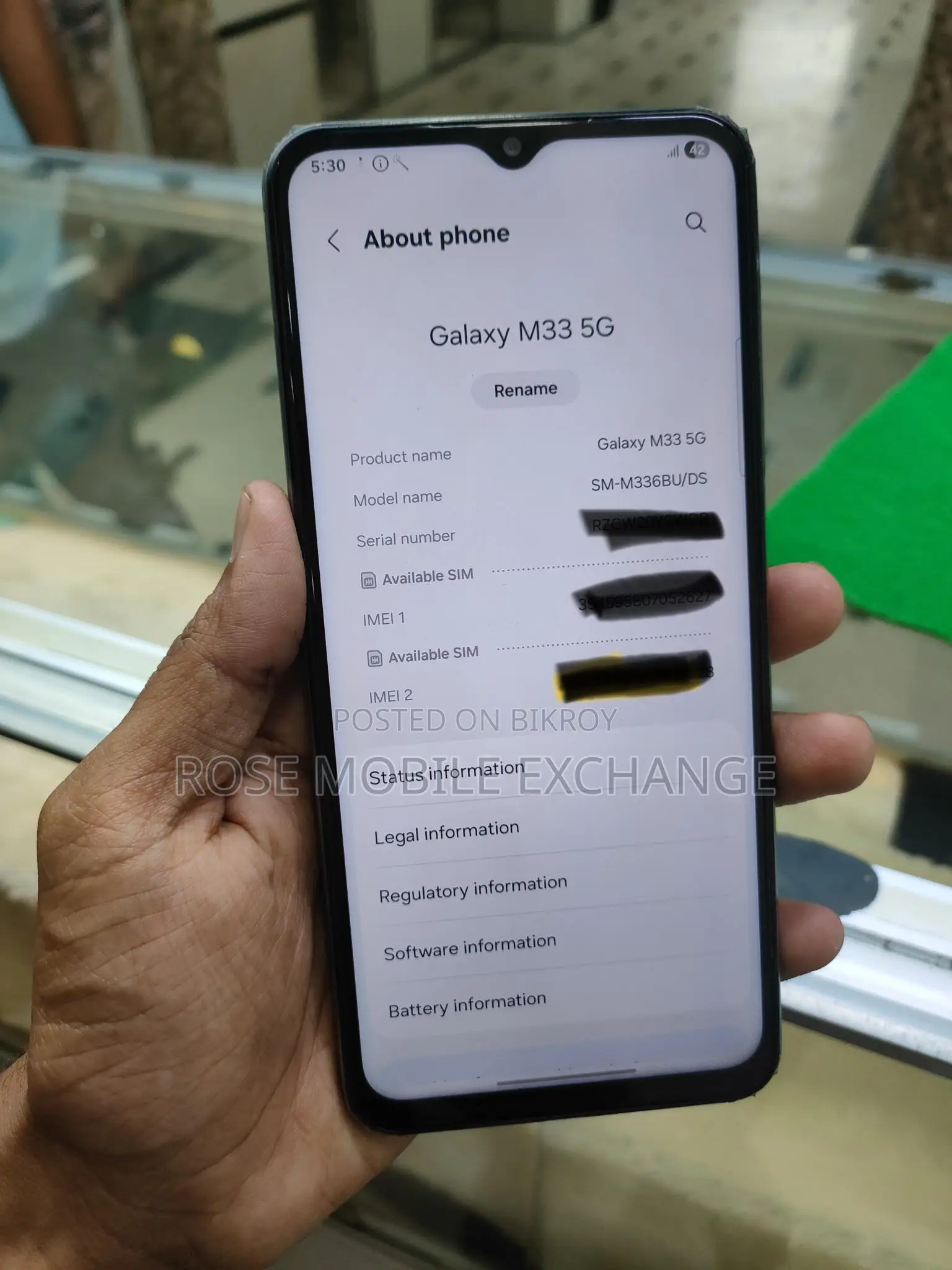 Samsung Galaxy M33 5G 💥 6000mAh (Used)