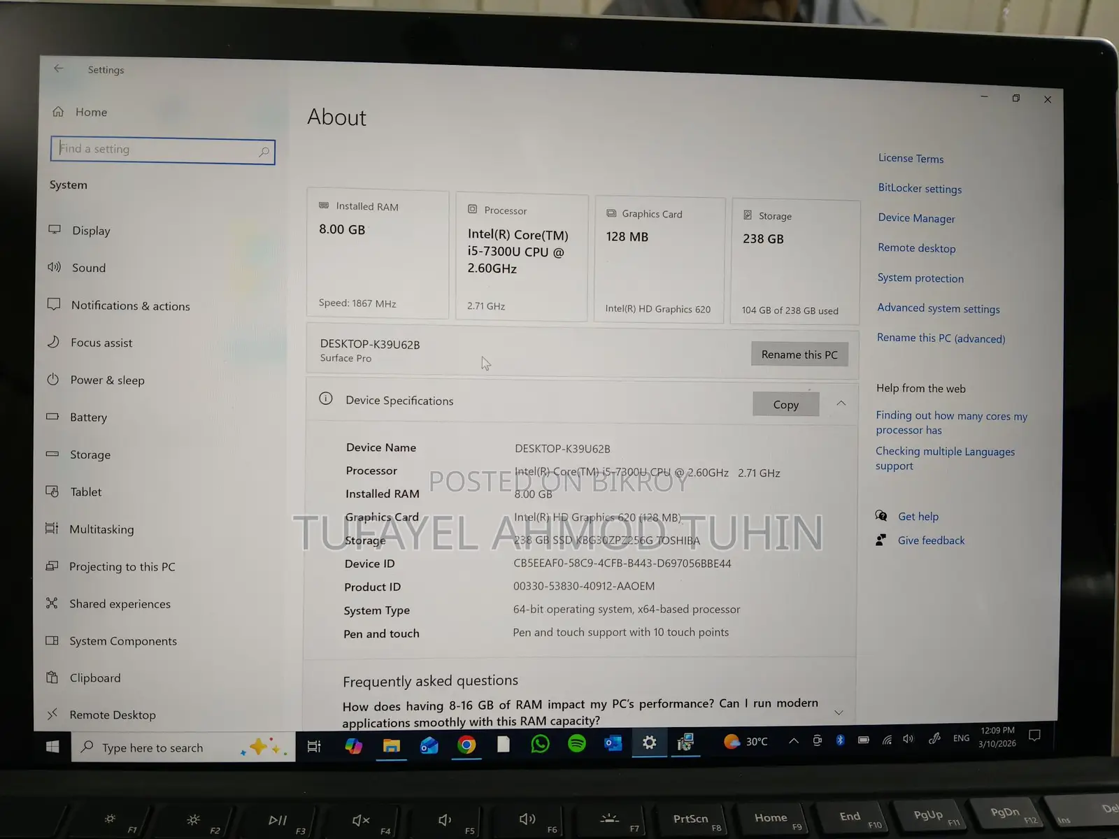 Microsoft Surface Desktop-k39u62b