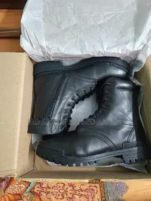 Semi-long Boot For Police /Soldier Made