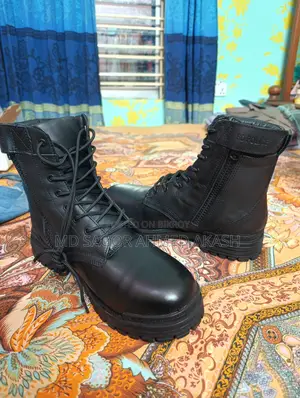 Semi-long Boot For Police /Soldier Made
