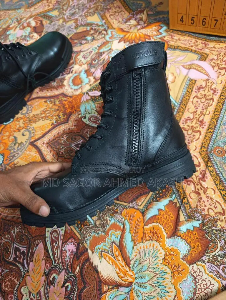 Semi-long Boot For Police /Soldier Made