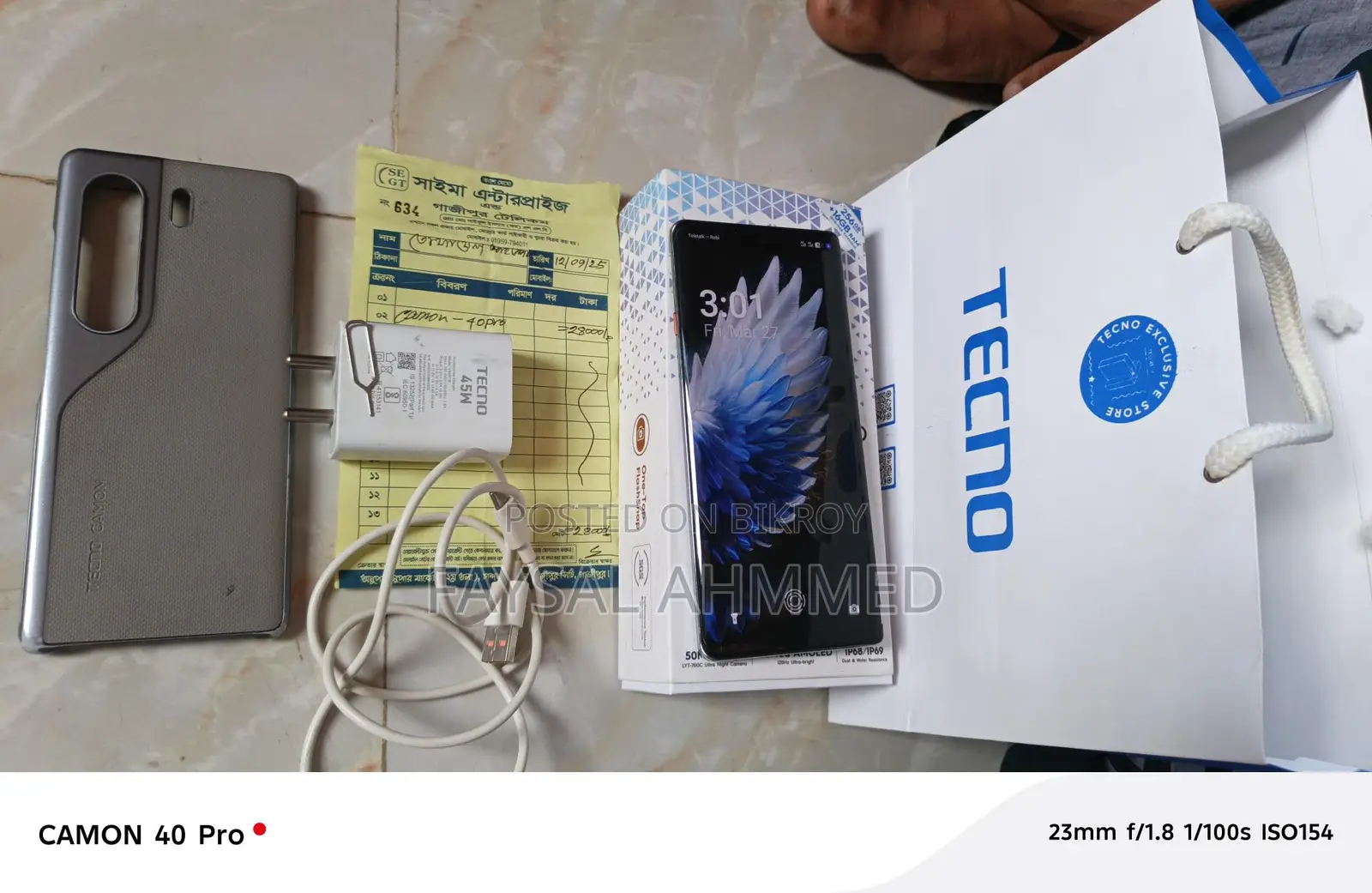 Tecno Camon 40 Pro (Used)