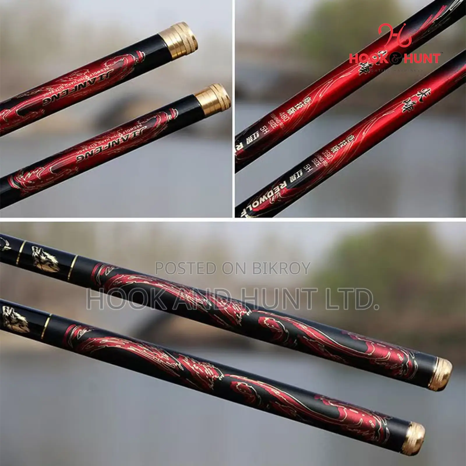 Ultra Light Carbon Fishing Rod 3.0 - 4.5m Hard | Hook Hunt
