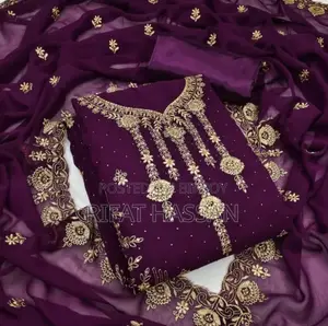 এমব্রয়ডারি জর্জেট থ্রি পিস