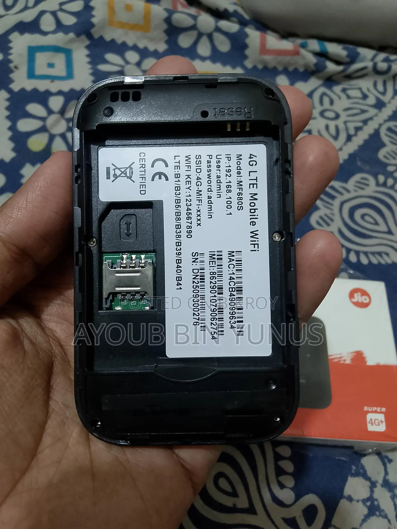 Jio Brand Pocket Router