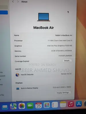Macbook i3