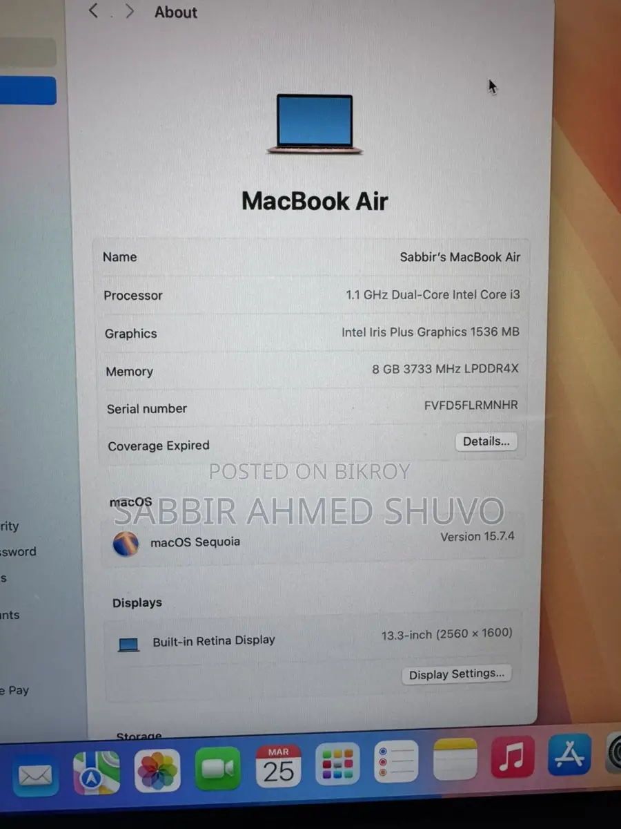 Macbook i3