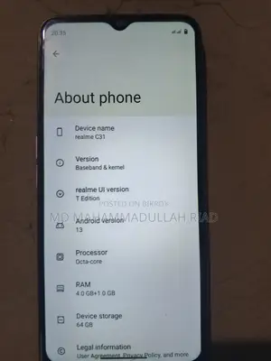 Realme C31 . (Used)