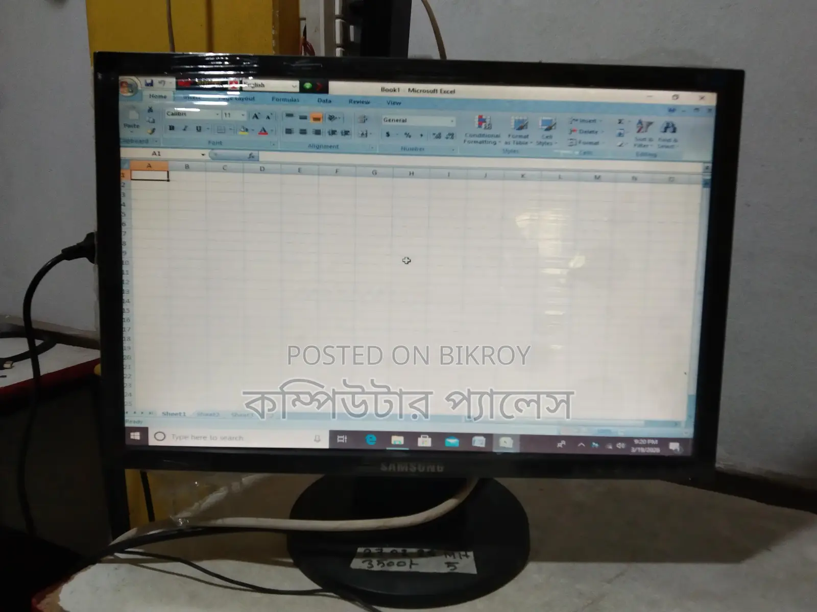 Original Samsung Brand 19 inch LED 100% Full Fresh Monitor