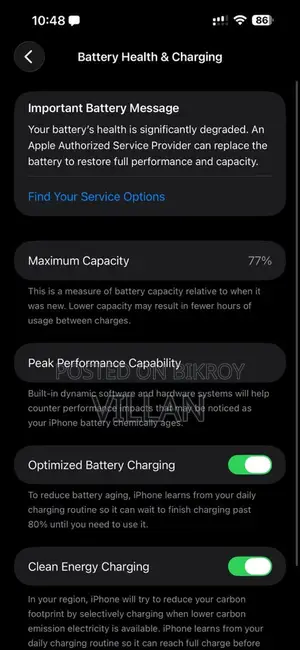 Apple iPhone 14 Pro Max Full Face 256GB/77% (Used)