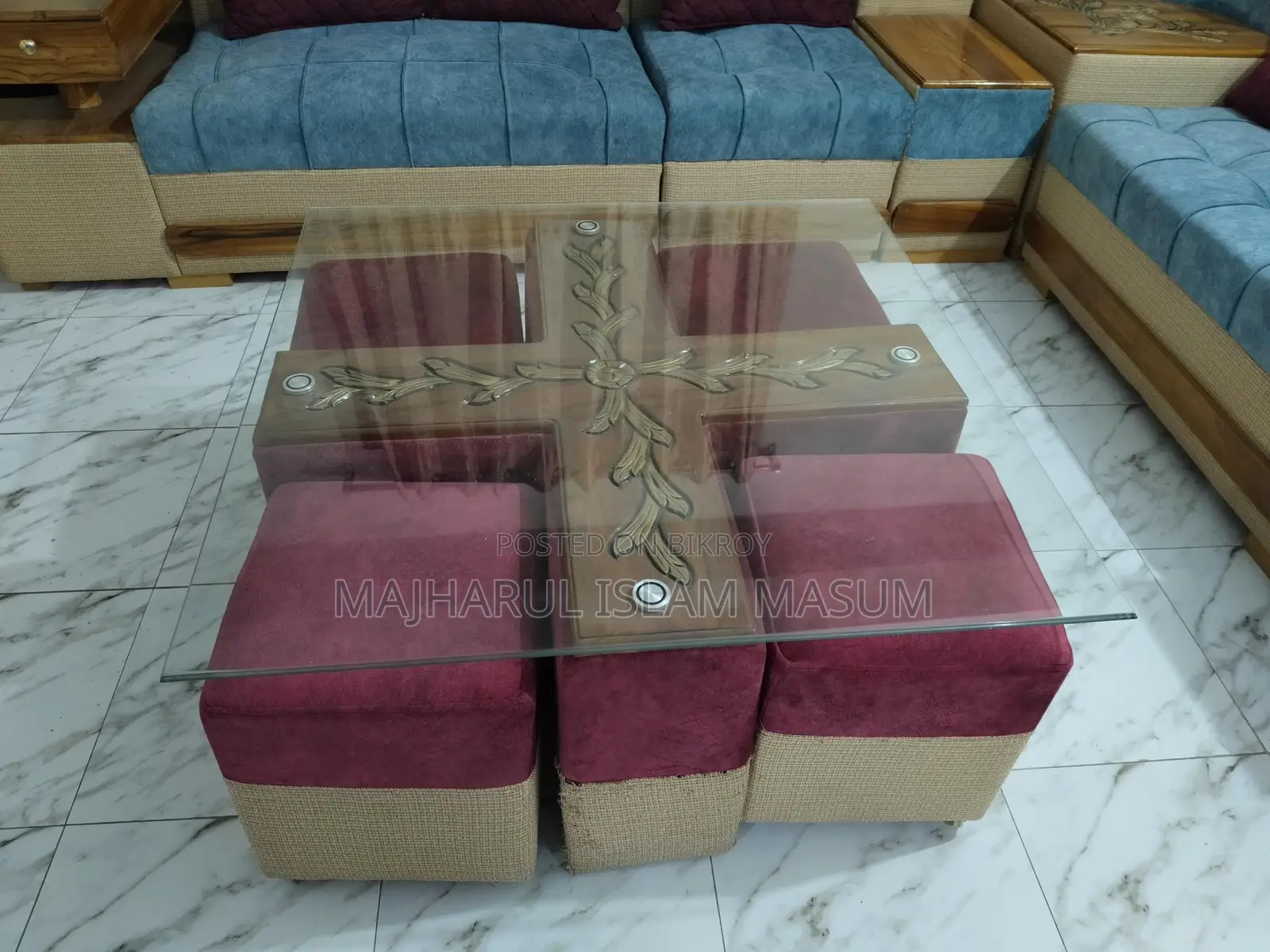 ফাইভ সেট সোফা ও সেন্টার টেবিল