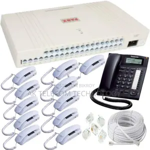 PABX System 12-Line & 12 Telephone Intercom Package in BD