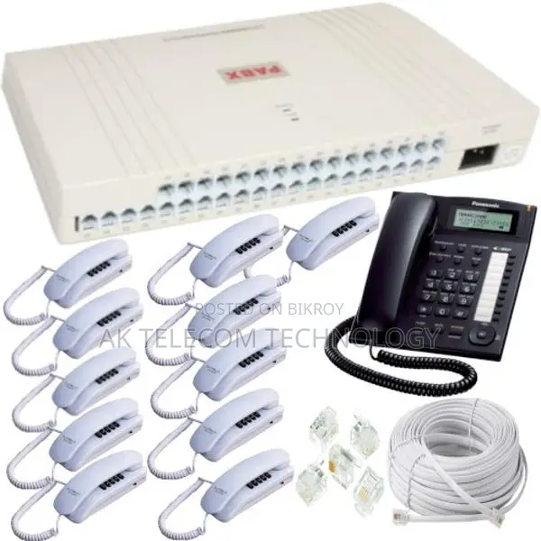 PABX System 12-Line & 12 Telephone Intercom Package in BD