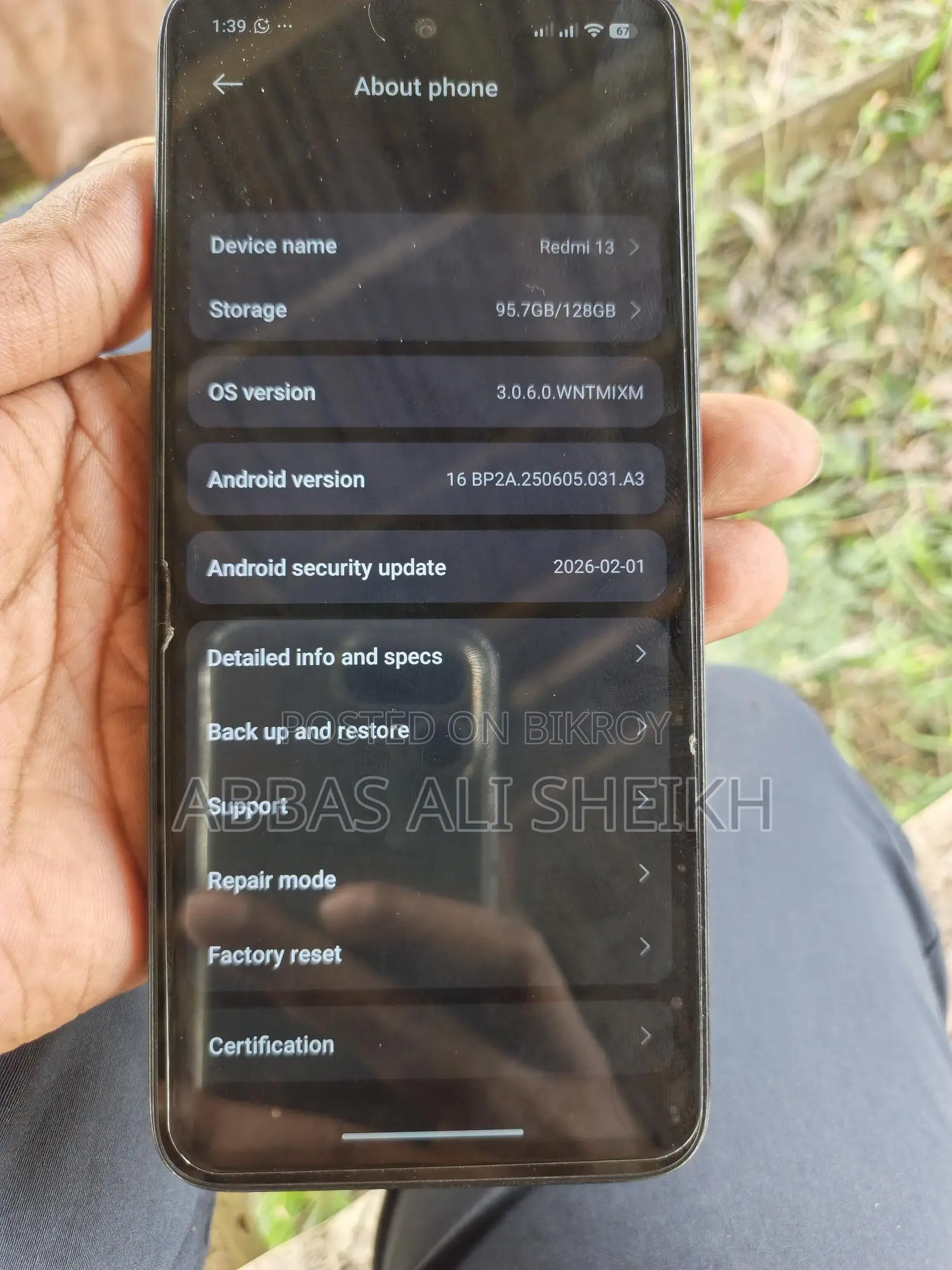 Xiaomi Redmi 13c (Used)