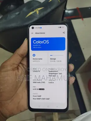 OPPO A74 5g 6+128 (Used)