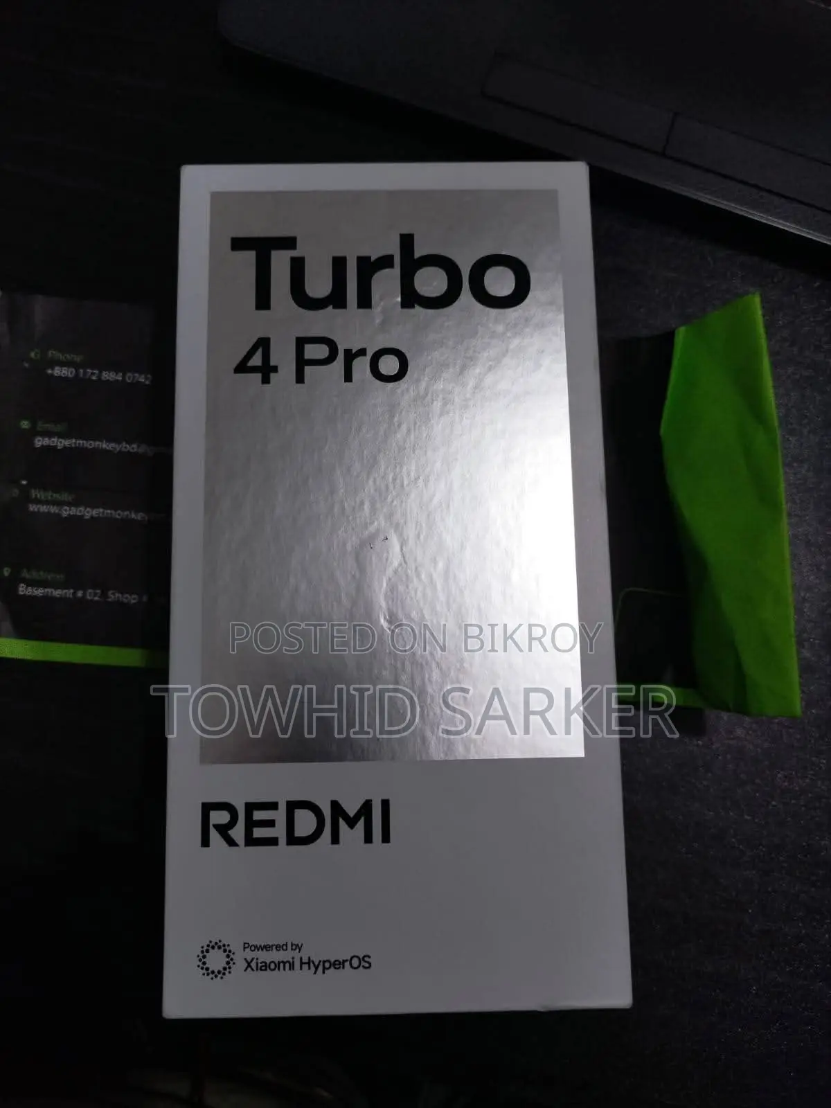 Xiaomi Redmi Turbo 4 pro exchange korbo (Used)