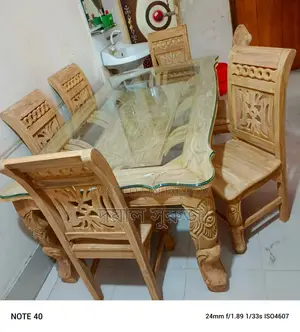 Six-chair dining set