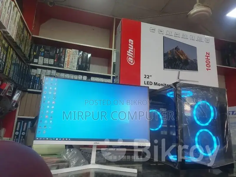 Computer Core I3 10th Gen + LED 27. Fresh Condition. SSD 128GB. RAM 8GB.