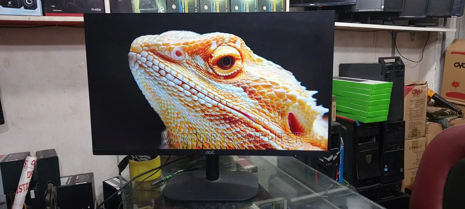 Computer Core I3 10th Gen + LED 27. Fresh Condition. SSD 128GB. RAM 8GB.