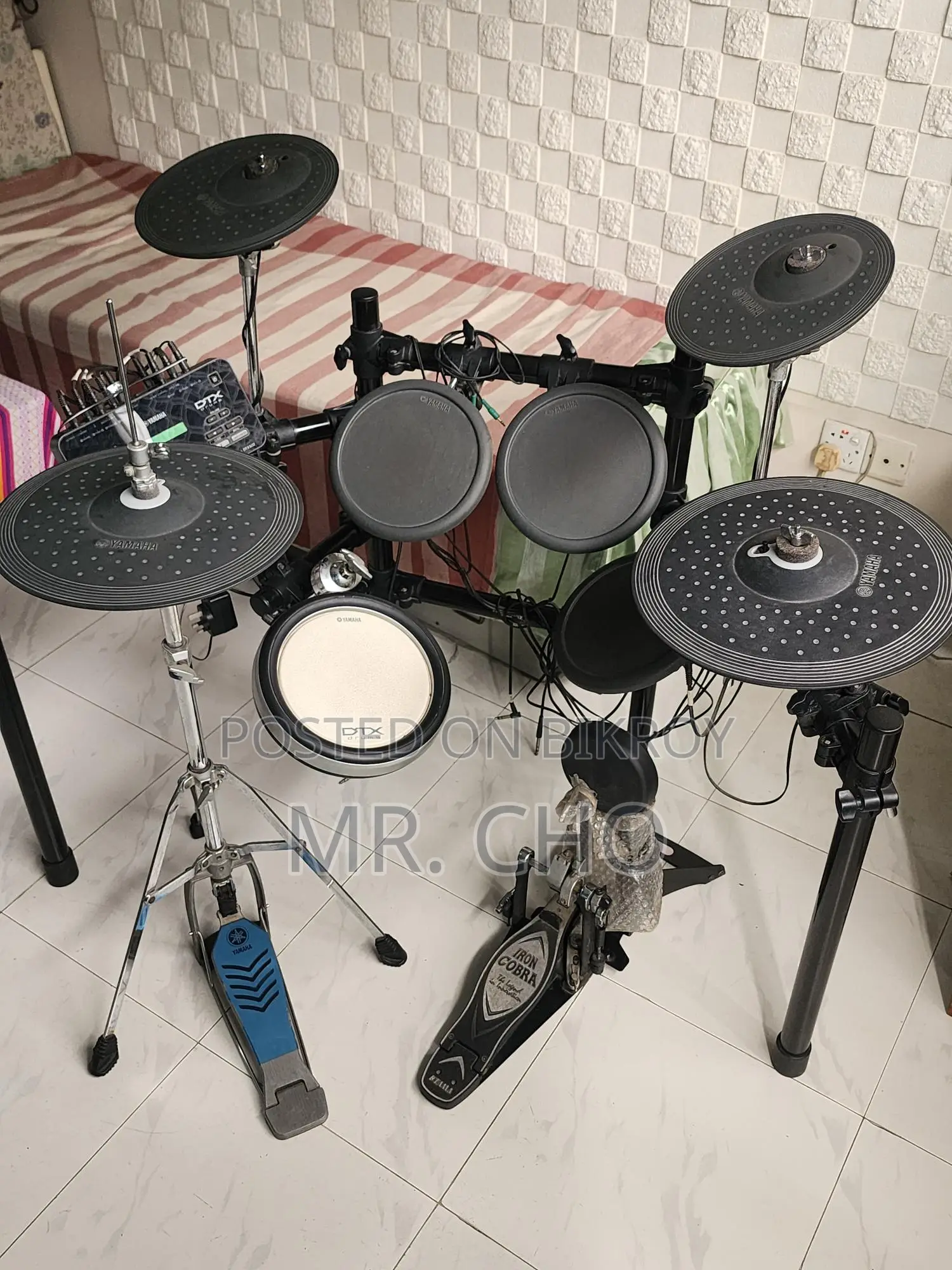Electric Drum Set with Upgrades