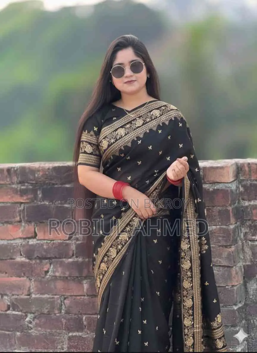 Japanese Silk Saree with Blouse Piece