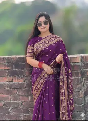 Japanese Silk Saree with Blouse Piece