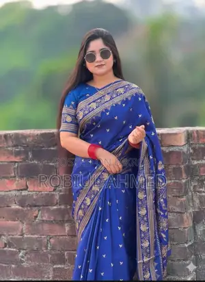 Japanese Silk Saree with Blouse Piece