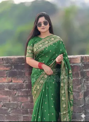 Japanese Silk Saree with Blouse Piece