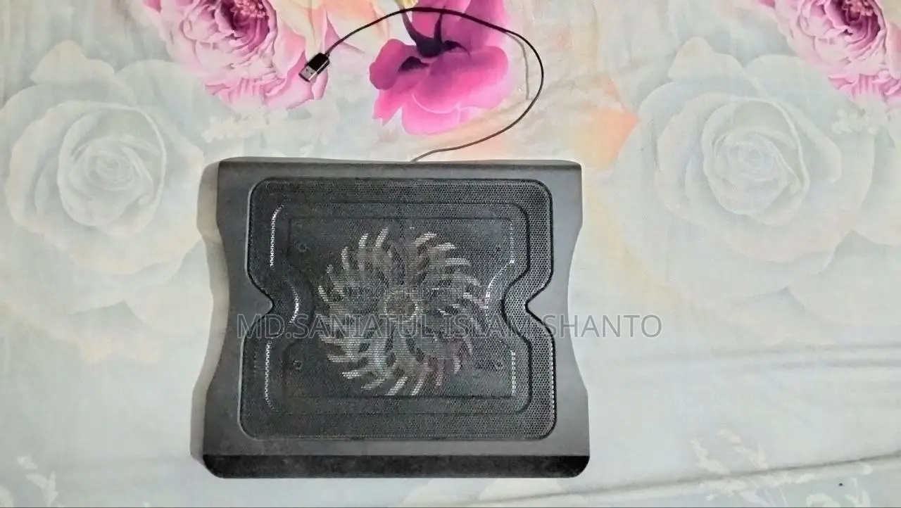 Laptop Cooler Pad - 140mm Big Silent Fan With Light