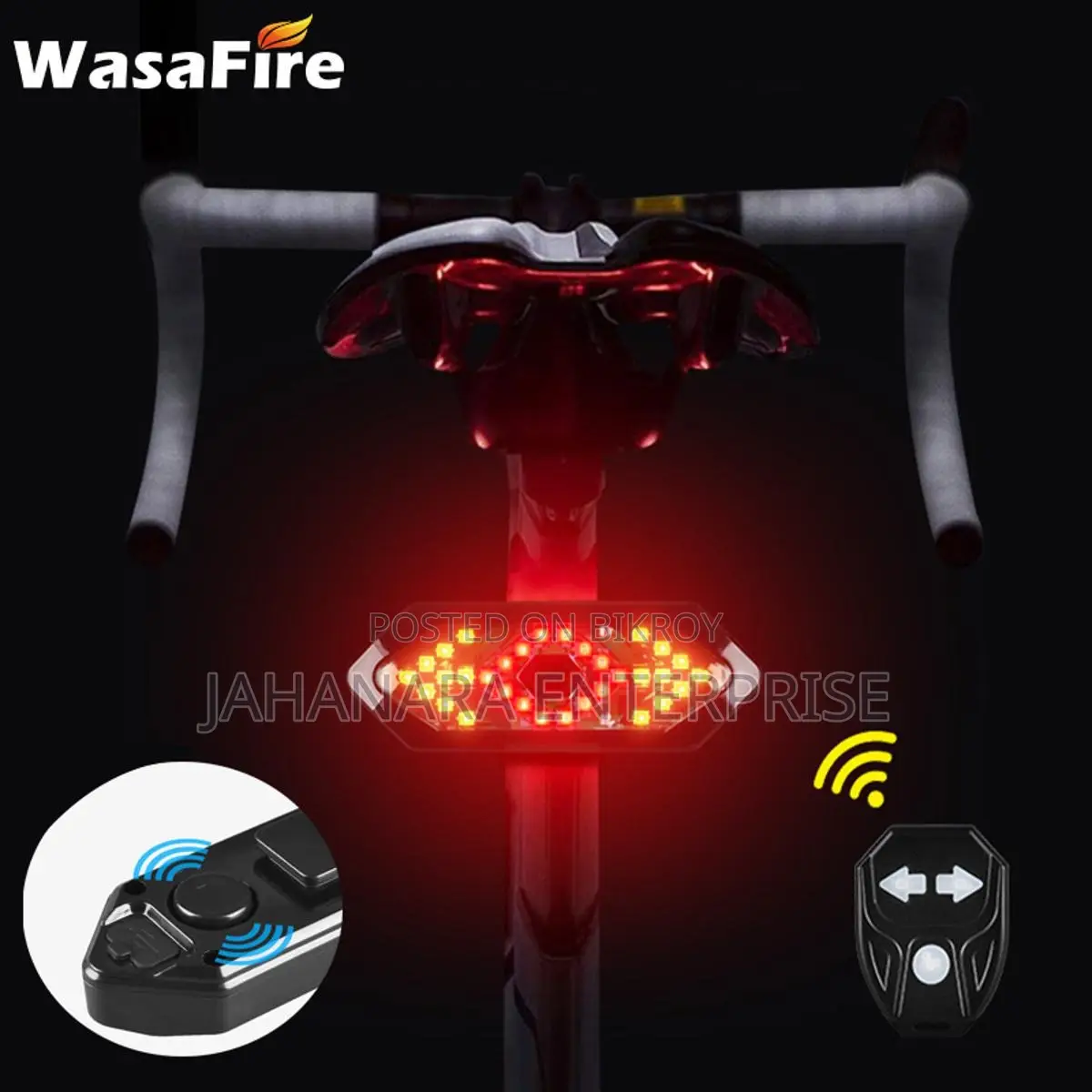 Bike Turn Signals Remote Control Bicycle Direction Indicator Mtb Led