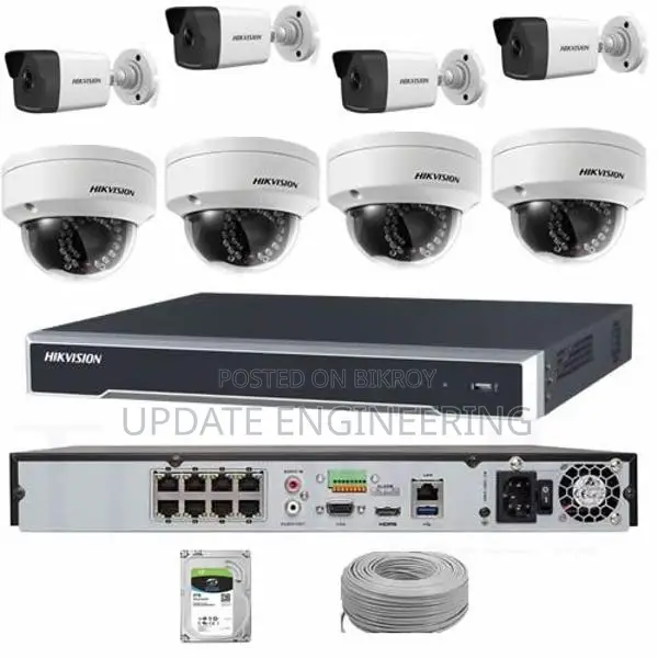Hikvision Camera 08 Pcs Full Packages