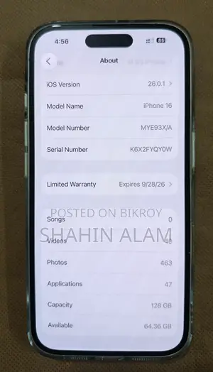 Apple iPhone 16 Australia (Used)