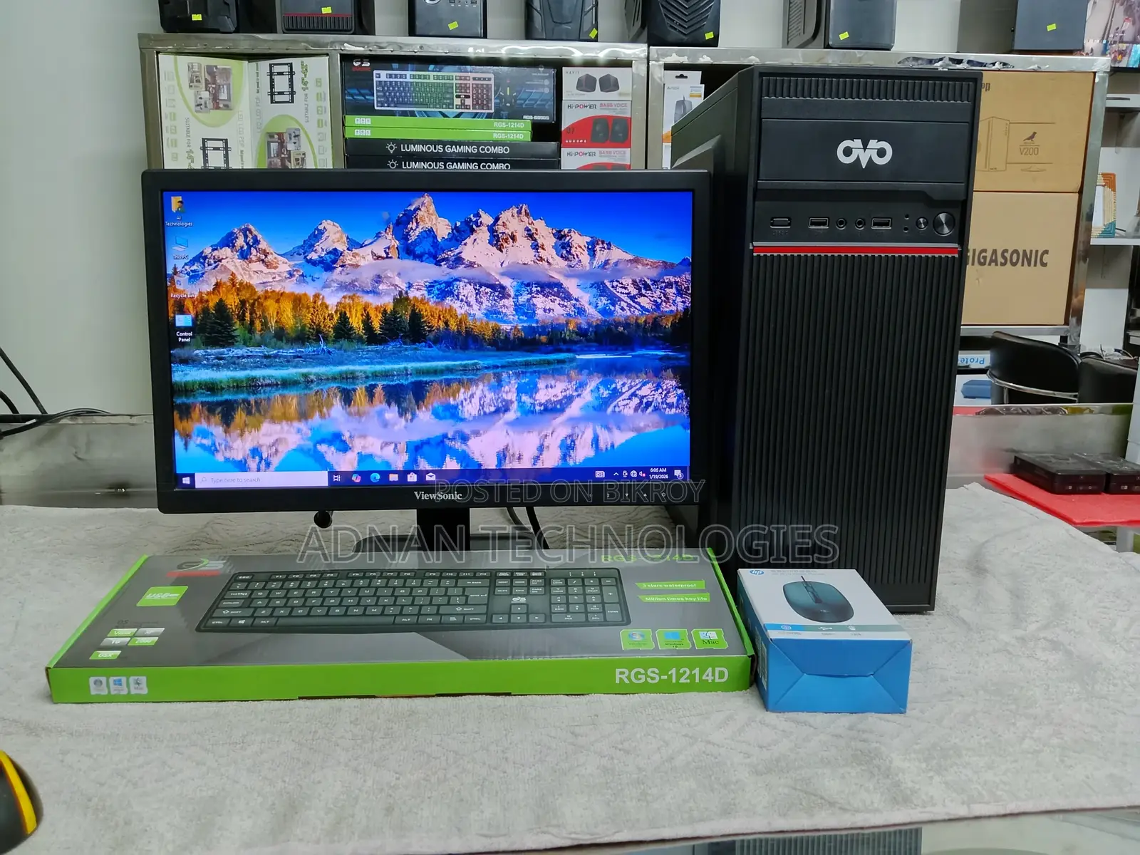 Desktop Computer Full Setup | Core i3 (4th Gen) with 19″ HD Monitor