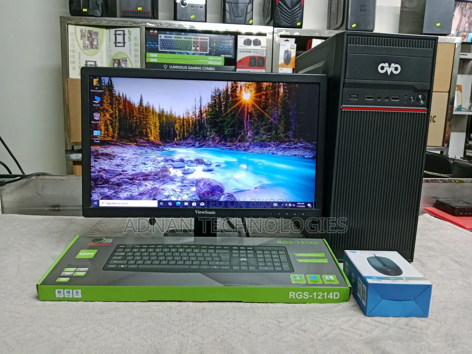 Desktop Computer Full Setup | Core i3 (4th Gen) with 19″ HD Monitor
