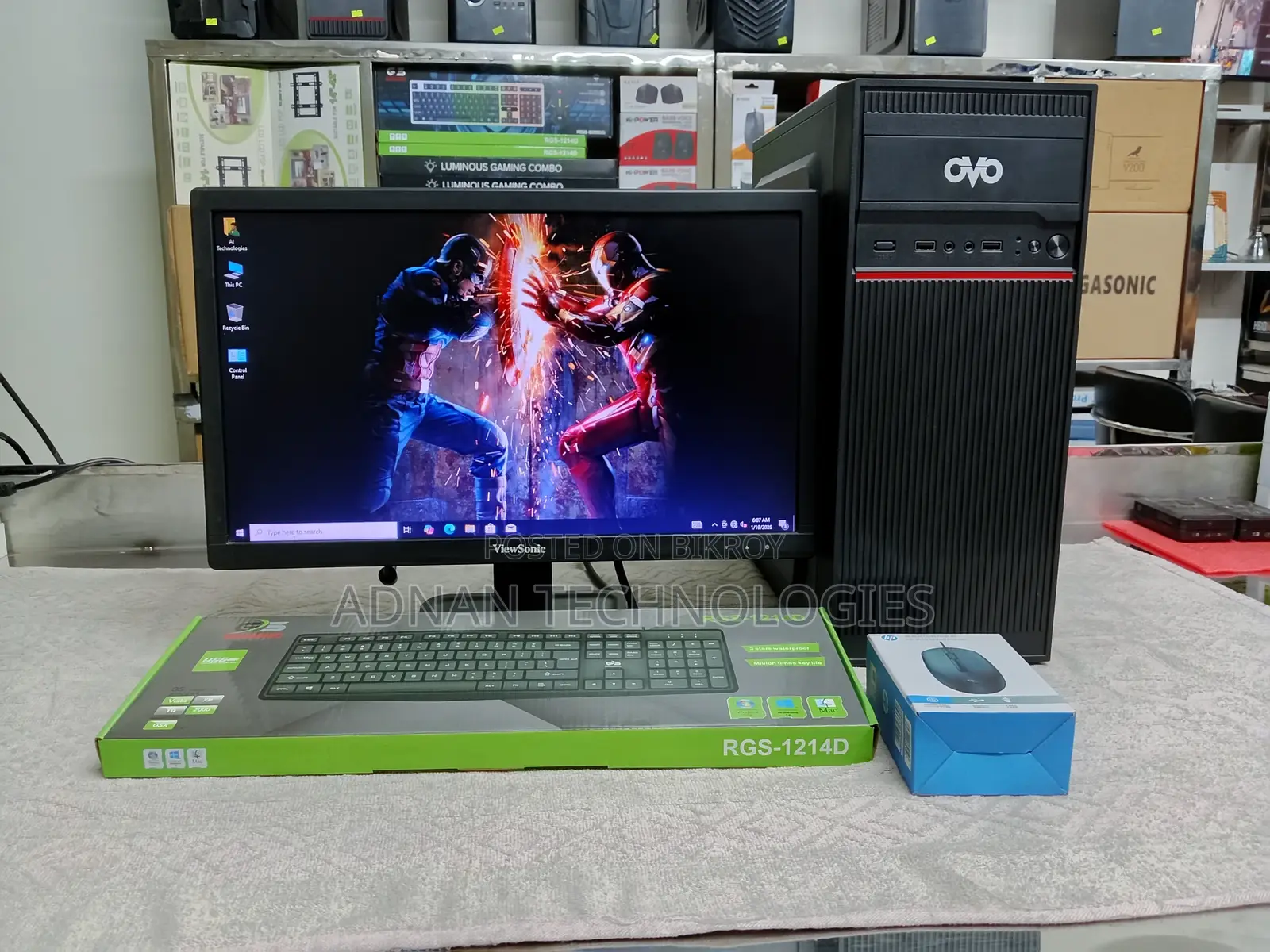 Desktop Computer Full Setup | Core i3 (4th Gen) with 19″ HD Monitor