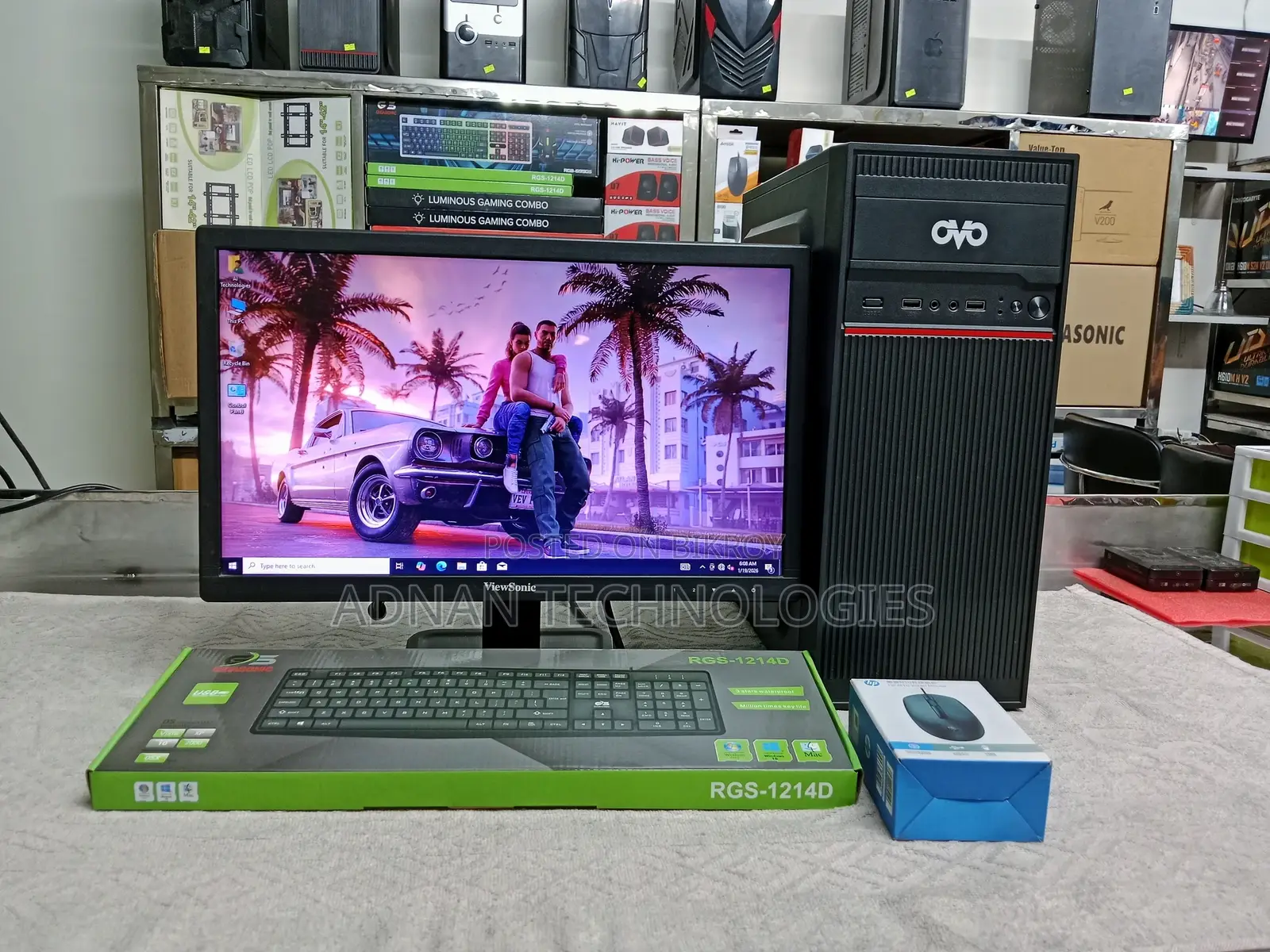 Desktop Computer Full Setup | Core i3 (4th Gen) with 19″ HD Monitor